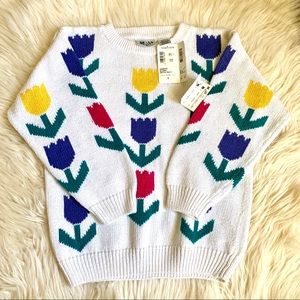 Nordstrom Kids | Girls Medium Floral Sweater